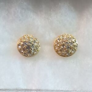 Swarovski Gold and Silver Crystal Earrings